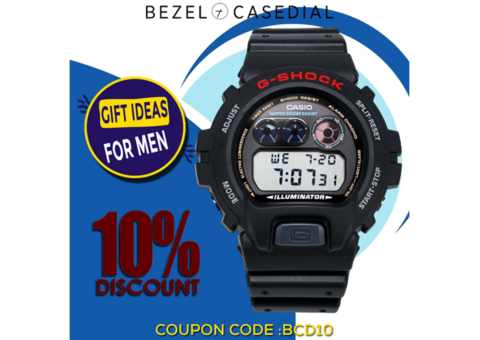 Casio G-Shock Illuminator Mineral Crystal DW-6900-1VDR Men's Watch