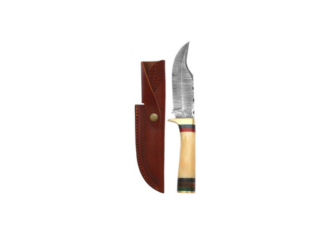 Reliable Hunting Knife with Leather Sheath
