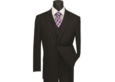 Mens Pinstripe Suits by Contempo - Unmatched Style and Quality