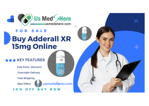 Order Adderall XR 15 mg online at 10% off with Free shipping