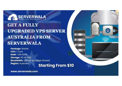 Get a Fully Upgraded VPS Server Australia From Serverwala