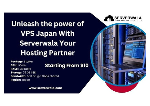 Unleash the power of VPS Japan With Serverwala Your Hosting Partner