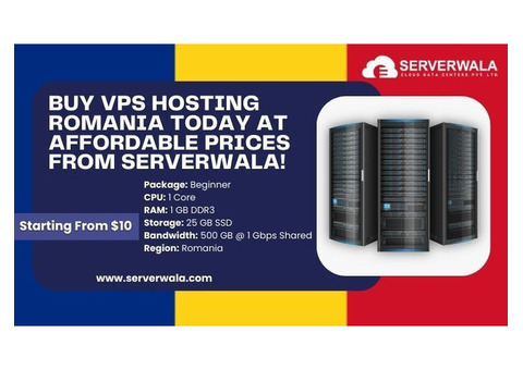 Buy VPS Hosting Romania Today At Affordable Prices From Serverwala!