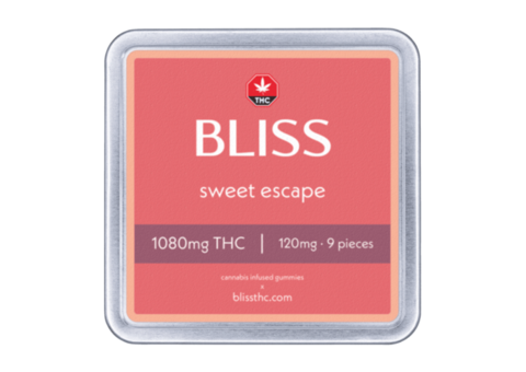Bliss Sweet Escape Gummies – 1080mg THC