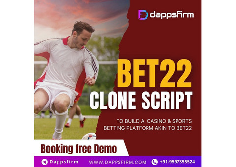 Revolutionize Online Gaming: Launch Your Own Bet22 Clone Script Today!