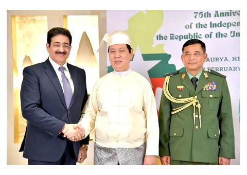 Sandeep Marwah Special Guest at 75th Anniversary of Myanmar’s