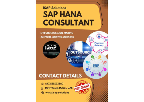 SAP Hana Consulting And Implementation Services UAE