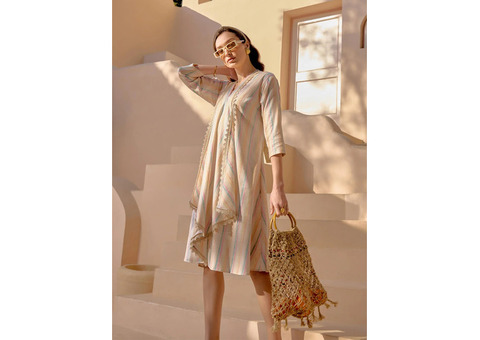 Party Style Dress: A Cotton Short Dress for Women in Summer 2024