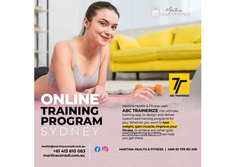 Martina Health & Fitness: Online Training Program Sydney