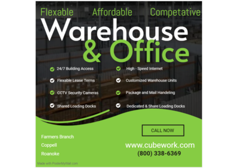 Do you need warehouse and office space? I GOT YOU COVERED