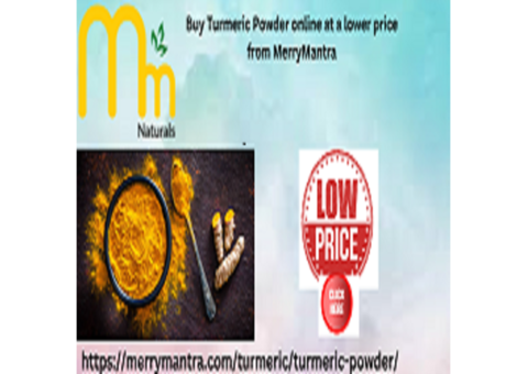 Buy Turmeric Powder Online at a lower price from Merry Mantra