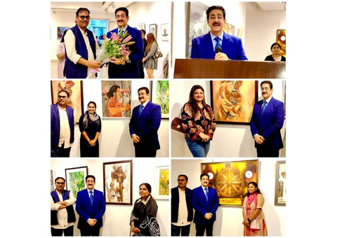 Sandeep Marwah Inaugurates Vibrant Group Show Celebrating Women Artist