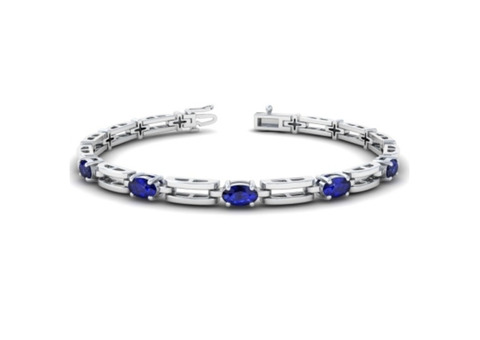 The Best Blue Oval Sapphire Bracelet
