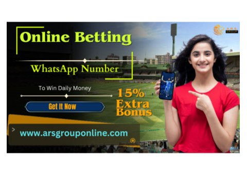 Online Betting WhatsApp Number Provider With 15% Welcome Bonus