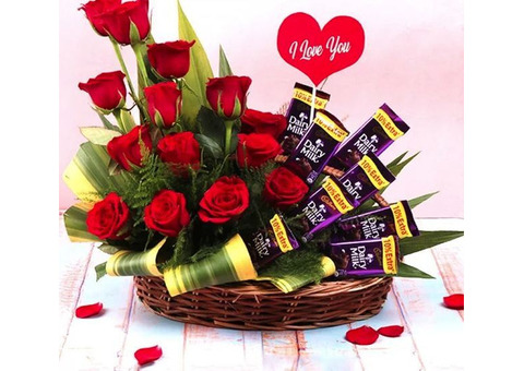 Online Chocolate Gift Basket Delivery on Midnight