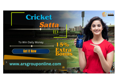 Get Cricket Satta ID  With 15% Welcome Bonus