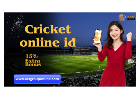 Trusted Cricket Online ID Provider With 15% Welcome Bonus
