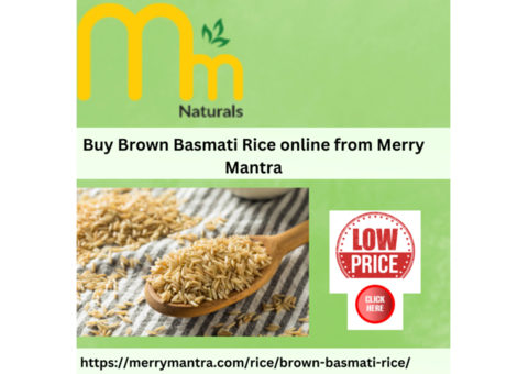 Buy Brown Basmati rice online from Merry Mantra