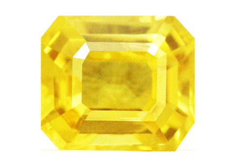 Glorious Emerald Cut Sapphire Yellow Gemstones (1.48 Carats)