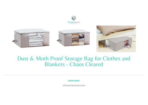 Buy Moisture Proof Storage Bag For Clothes Online | Chaos Cleared