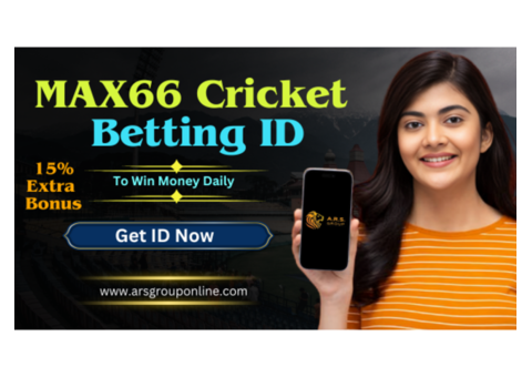 Get Your Max66 Cricket Betting ID with 15% Bonus