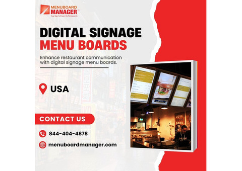 Digital Signage Menu Boards