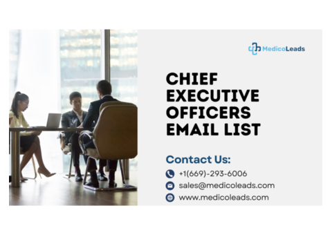 Purchase Chief Executive Officers Email List for B2B Connections
