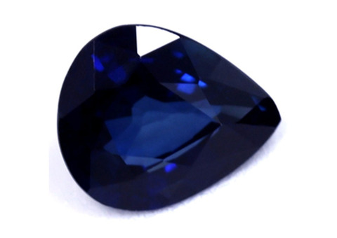 Glorious Sapphire Pear Gemstone (0.54 Carats)