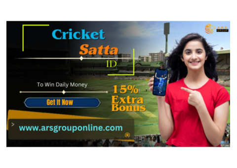 Get Cricket Satta ID With 15%  Welcome Bonus