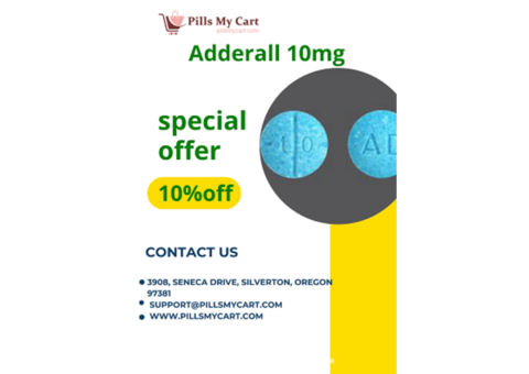 Order Adderall 10mg  free delivery with 10% off