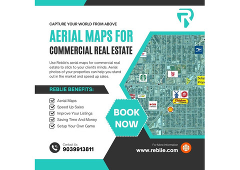 Easily Create Aerial Maps for Commercial Real Estate with REBLIE