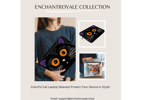 Stylish Cat Laptop Sleeves - EnchantRoyale