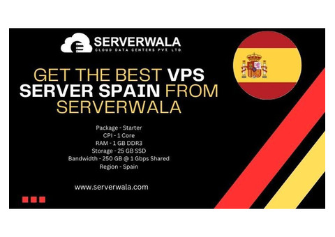 Get The Best VPS Server Spain From Serverwala