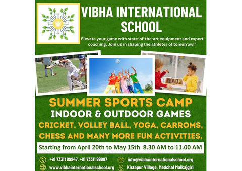 Summer Camp Indoor and Outdoor Games at Vibha International School