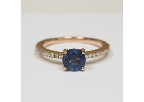 Shop 1.55 cttw Thailand Sapphire Engagement Ring From GemsNY