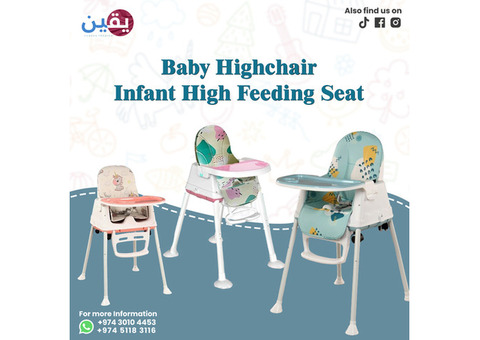 2-in-1 Baby Highchair Infant High Feeding Seat : Yaqeen Trading