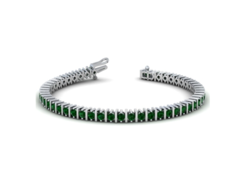 AAA Quality Grade Emerald Tennis Bracelets