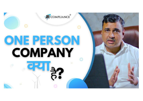 one person company registration made easy online | JR Compliance