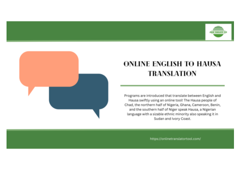 Online English to Hausa Translation