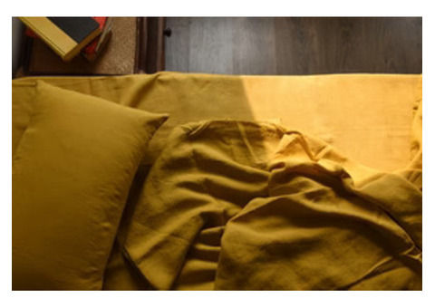 Buy Pure Linen Bedsheets/Flat Sheets Online | Love For Linen