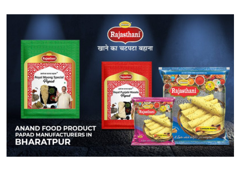 Best Papad Manufacturers in Bharatpur : Anand food Product
