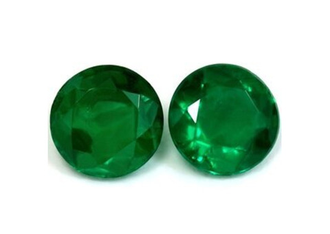GemsNY Sale On 0.68 cttw Green Emeralds