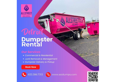Roll-Off Dumpster Rental & Waste Disposal Services in Detroit, MI