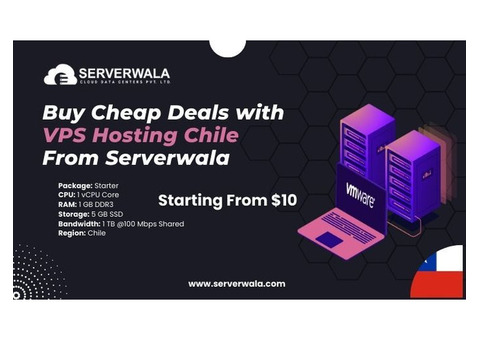 Buy Cheap Deals with VPS Hosting Chile From Serverwala