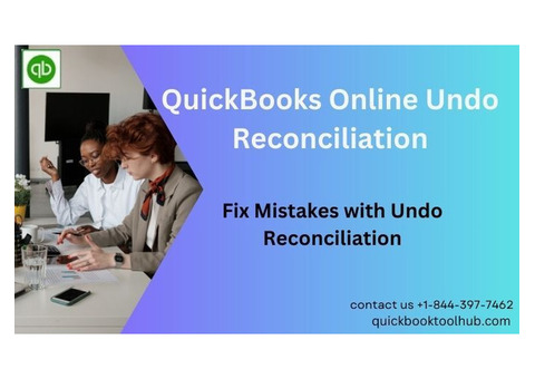 QuickBooks Online Undo Reconciliation: Get Control Back