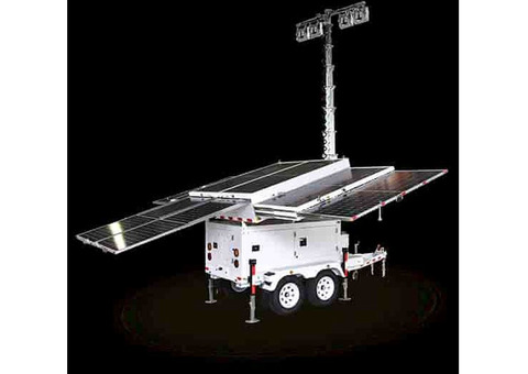 Solar Light Tower with 8 (1000W LT ) Panels