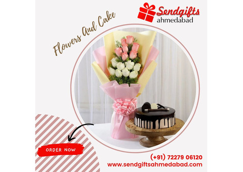 Send Flowers and Cakes, online in Ahmedabad from SendGifts Ahmedabad