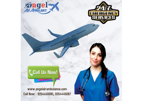 Get ICU Equipped Angel Air Ambulance in Patna
