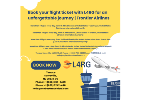 Book your flight ticket with L4RG  Frontier Airlines