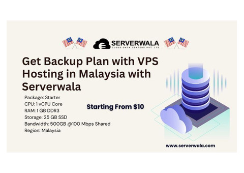 Get Backup Plan with VPS Hosting in Malaysia with Serverwala